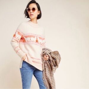 Anthropologie | Aimee Pommed Alpaca Sweater | Small